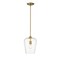 Z-Lite Joliet 1 Light Pendant, Olde Brass & Clear 473P9-OBR - alternate 4